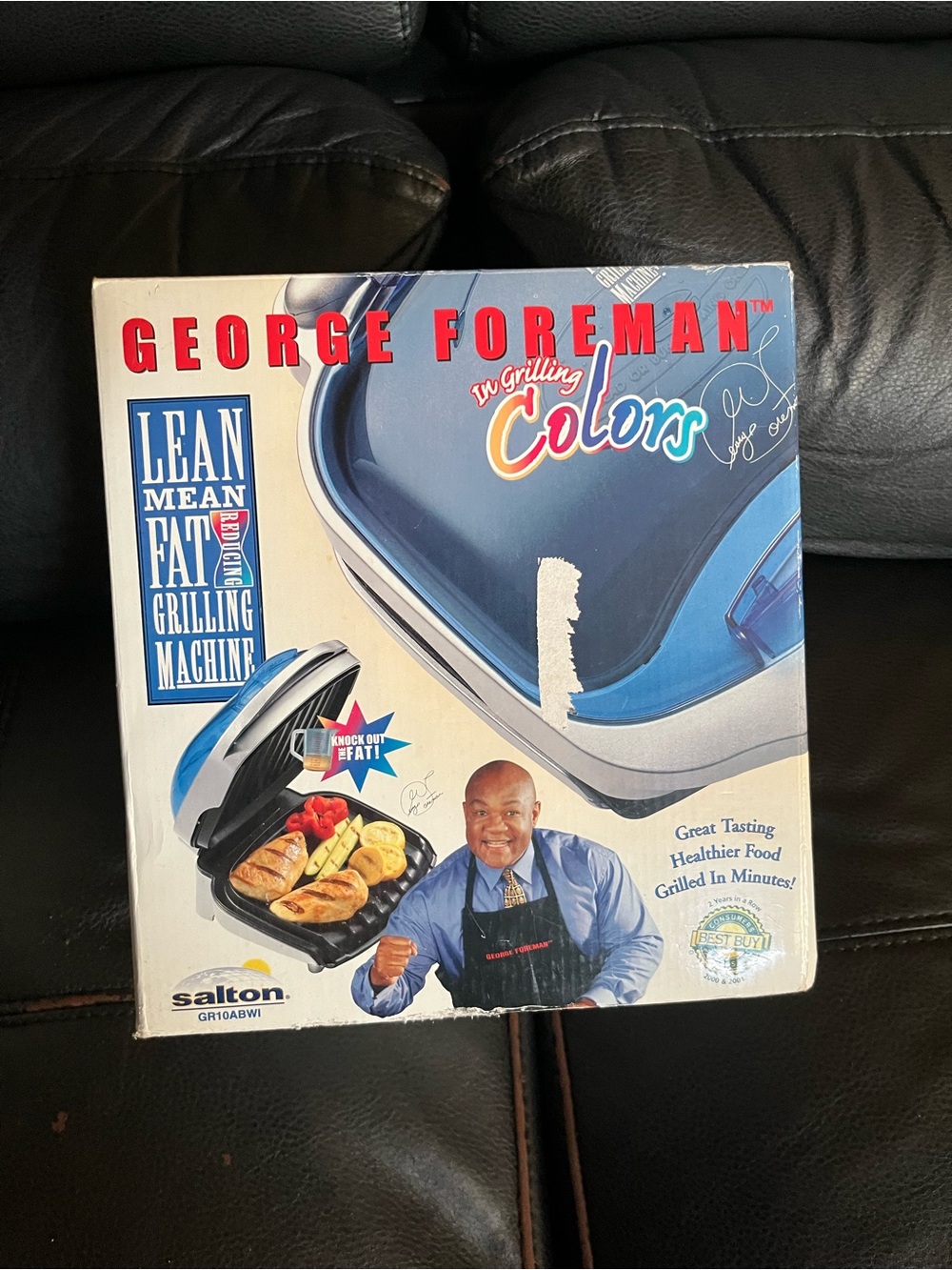 George Foreman Lean Mean Fat Reducing Grilling Machine - Blue